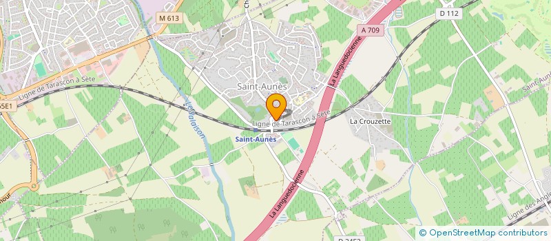 localisation de l'entreprise EVEN'COM à SAINT-AUNES