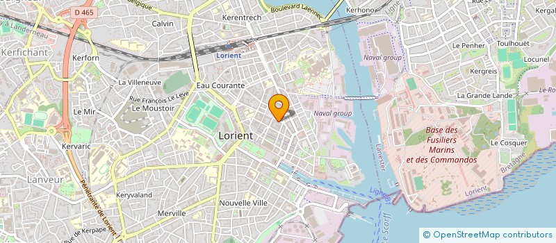 localisation de l'entreprise EVEN LINGERIE  LORIENT