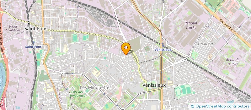 localisation de l'entreprise EVEN PROD  VENISSIEUX