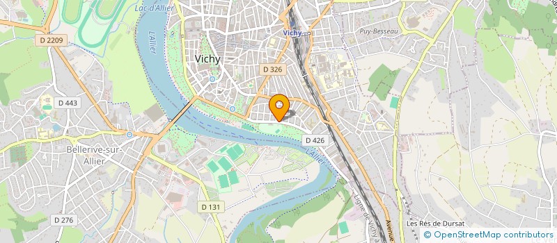 localisation de l'entreprise EVEN RH à VICHY