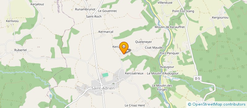 localisation de l'entreprise EVEN S.G à SAINT-ADRIEN