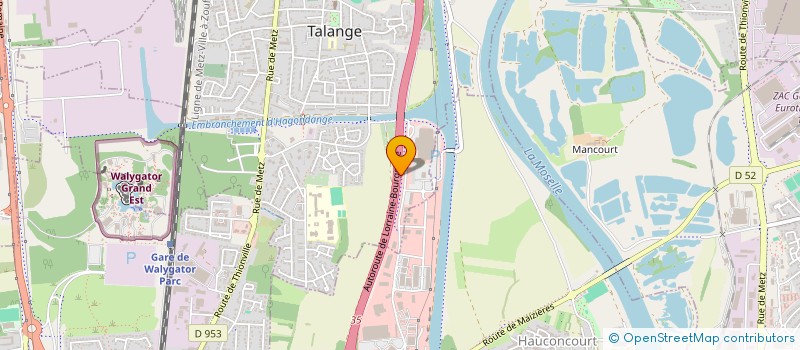 localisation de l'entreprise EVEN'S RIP  TALANGE