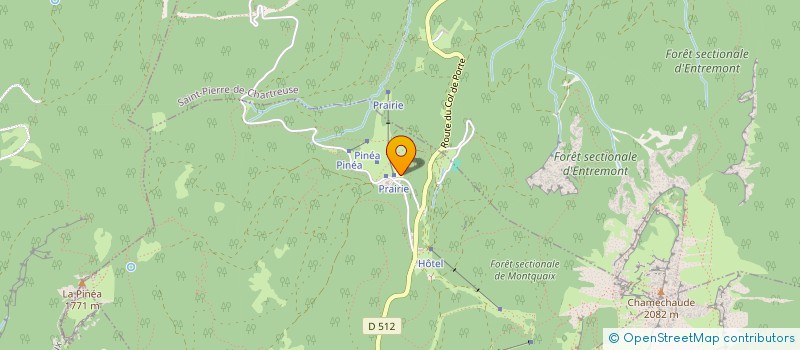 localisation de l'entreprise EVEN'SAPPEY  LE SAPPEY-EN-CHARTREUSE