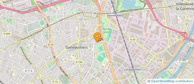 localisation de l'entreprise EVEN' SOUND à GENNEVILLIERS
