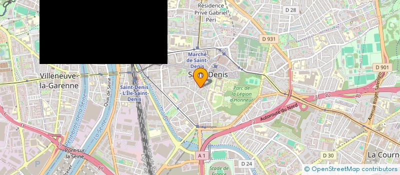 localisation de l'entreprise EVEN'TAG à SAINT-DENIS