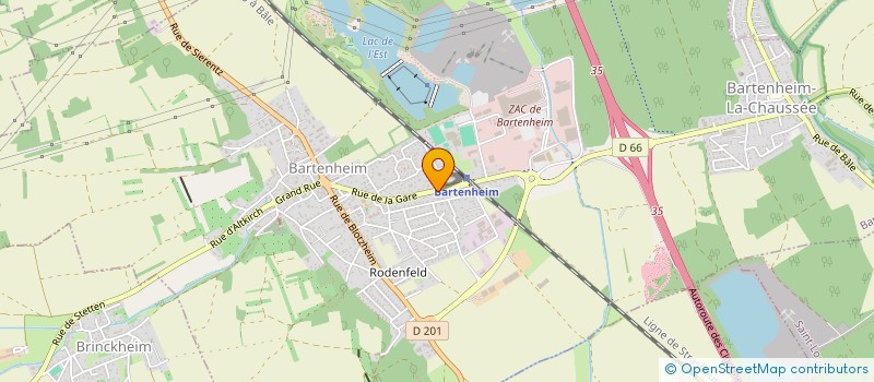 localisation de l'entreprise EVEN-ZIK à BARTENHEIM