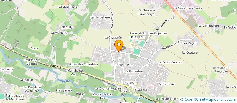 localisation de l'entreprise EVENA  ESVRES