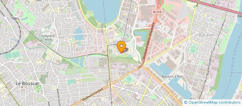 localisation de l'entreprise EVENCITE à BORDEAUX