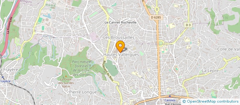 localisation de l'entreprise EVENEMEN'CIEL à CANNES