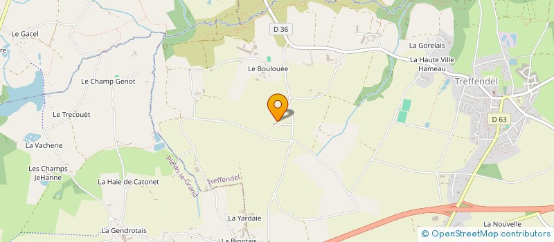 localisation de l'entreprise EVENEMENPIEL  TREFFENDEL