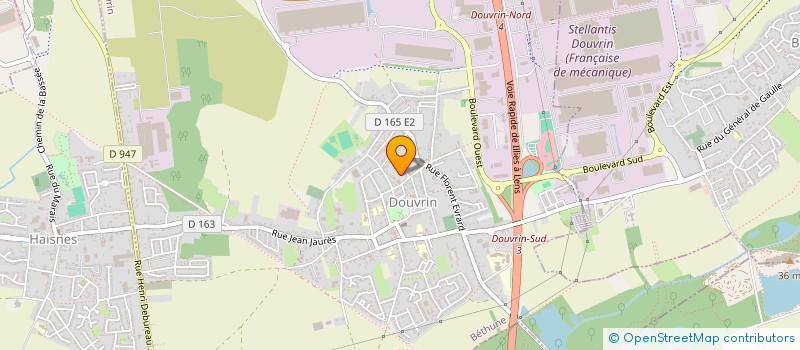 localisation de l'entreprise EVENEMENSIELS à DOUVRIN