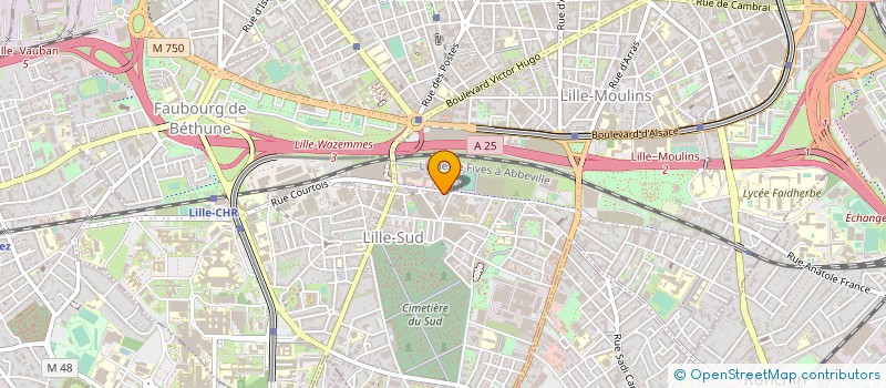 localisation de l'entreprise EVENEMENT CIEL à LILLE