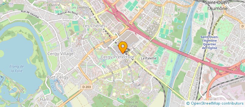 localisation de l'entreprise EVENEMENT PERSONNALISEZ VOS ENVIES à CERGY