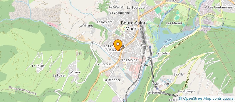 localisation de l'entreprise EVENEMENT PLUS  BOURG-SAINT-MAURICE