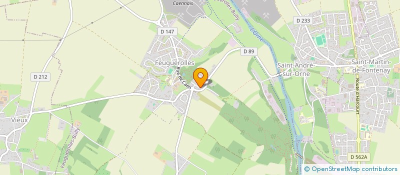 localisation de l'entreprise EVENEMENT PRODUCTION  FEUGUEROLLES-BULLY