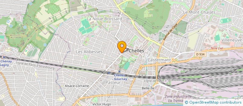 localisation de l'entreprise EVENEMENT SERVICE à CHELLES
