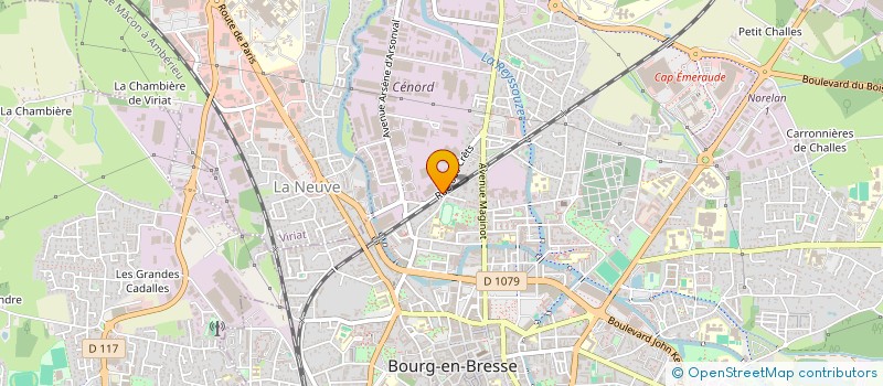 localisation de l'entreprise EVENEMENTIEL 01 à BOURG-EN-BRESSE