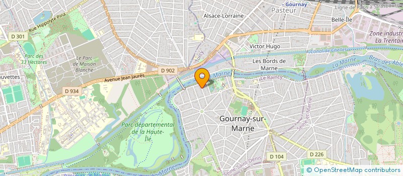 localisation de l'entreprise EVENEMENTIEL ET CREATIONS à GOURNAY-SUR-MARNE