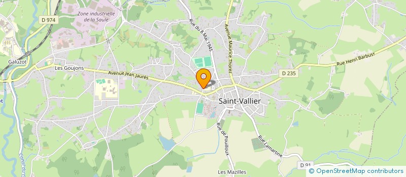 localisation de l'entreprise EVENEMENTIEL PRODUCTION SONELEC à SAINT-VALLIER