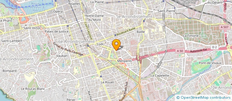 localisation de l'entreprise EVENEMENTIEL TECHNIQUE CATERING à MARSEILLE