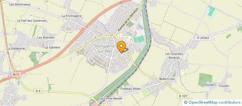 localisation de l'entreprise EVENEMENTIELLE  DOMPIERRE-SUR-MER