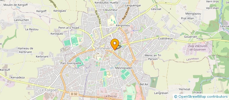 localisation de l'entreprise EVENEMENTS 29 à LESNEVEN