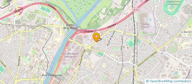 localisation de l'entreprise EVENEMENTS 49 à ANGERS