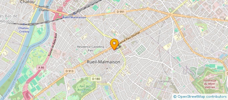 localisation de l'entreprise EVENEMENTS ARTISTIQUES ET MUSICAUX à RUEIL-MALMAISON