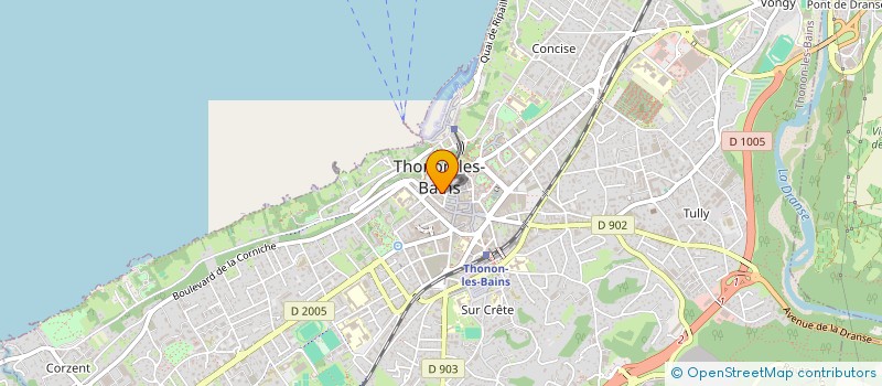 localisation de l'entreprise EVENEMENTS' CIEL à THONON-LES-BAINS