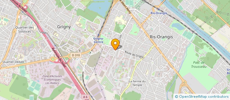 localisation de l'entreprise EVENEMENTS -CIEL-E-CIEL  RIS-ORANGIS