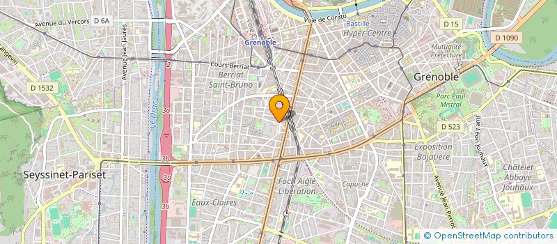 localisation de l'entreprise EVENEMENTS CULTURELS ANIMATION RESTAURATION  GRENOBLE