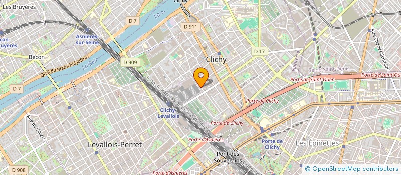 localisation de l'entreprise EVENEMENTS ET COMMUNICATION à CLICHY