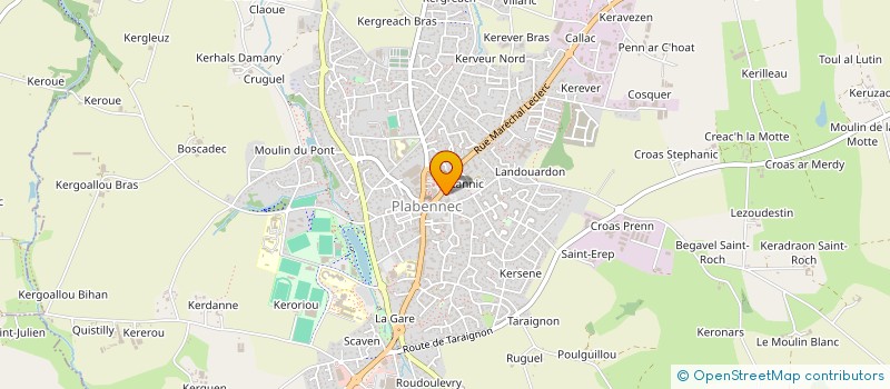 localisation de l'entreprise EVENEMENTS ET SOLUTIONS  PLABENNEC