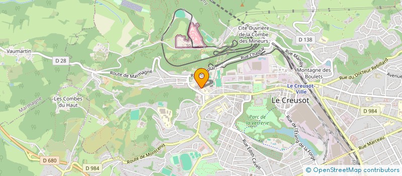 localisation de l'entreprise EVENEMENTS ETUDIANTS à LE CREUSOT