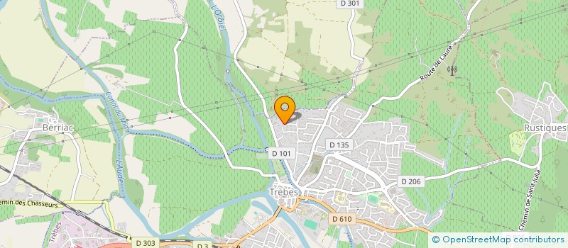 localisation de l'entreprise EVENEMENTS FRANCO LUSITANOS AUDE à TREBES
