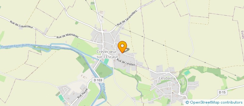 localisation de l'entreprise EVENEMENTS LOCATION SERVICES  CREVECUR-SUR-L'ESCAUT