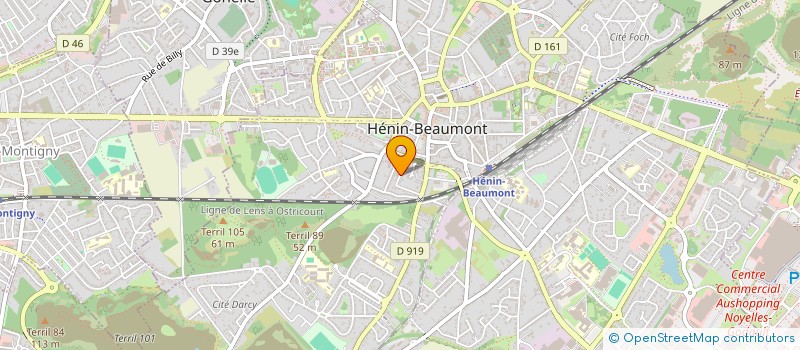 localisation de l'entreprise EVENEMENTS LOCATIONS SERVICES à HENIN-BEAUMONT