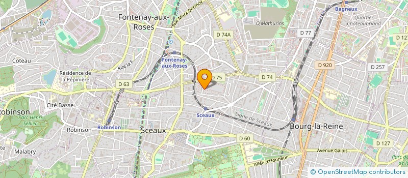 localisation de l'entreprise EVENEMENTS PROD à SCEAUX