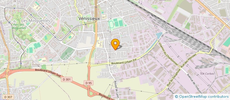 localisation de l'entreprise EVENEMENTS SOLIDAIRES  VENISSIEUX