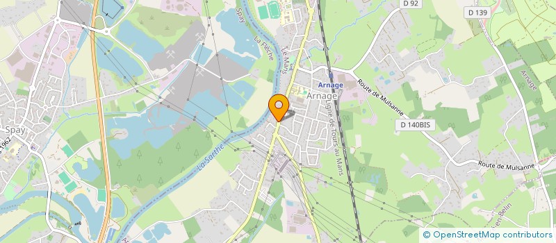 localisation de l'entreprise EVENEMENTS SPORTS MECANIQUES 72  ARNAGE