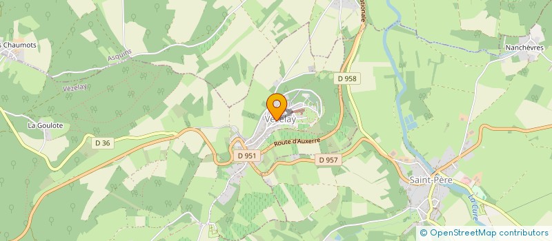 localisation de l'entreprise EVENEMENTS VEZELIENS à VEZELAY