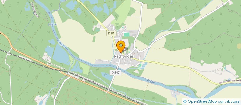 localisation de l'entreprise EVENEO  RETHONDES