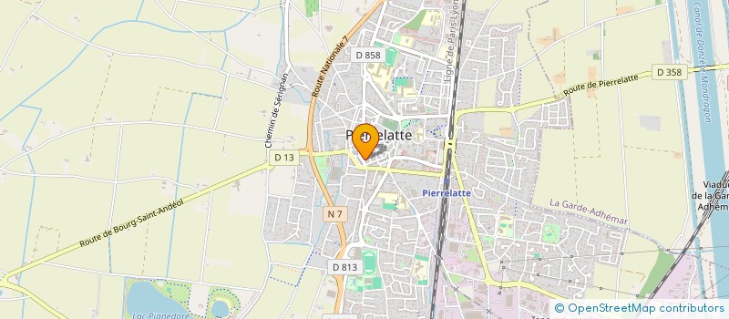 localisation de l'entreprise EVENESS à PIERRELATTE