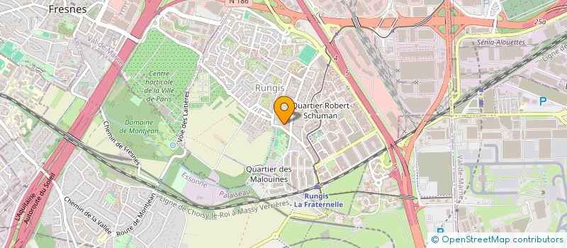 localisation de l'entreprise EVENFLOW LOGISTIQUE  RUNGIS