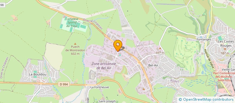 localisation de l'entreprise EVENIUMS CONCEPT  RODEZ