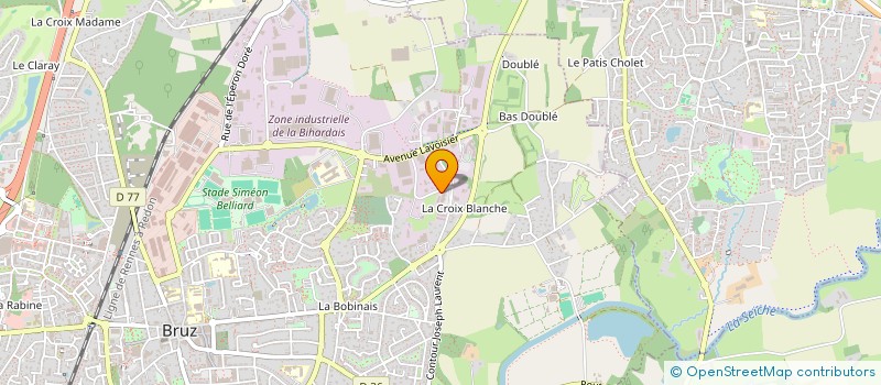 localisation de l'entreprise EVENNE 22  BRUZ