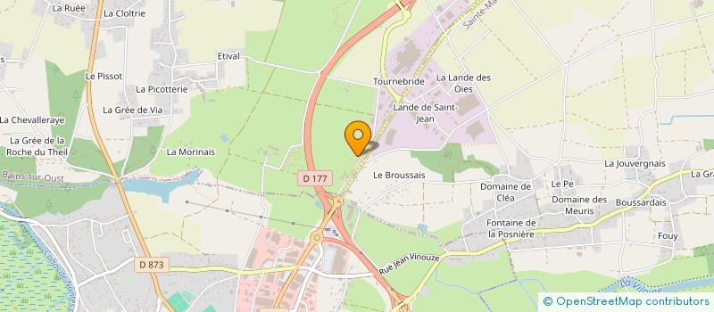 localisation de l'entreprise EVENO AFFUTAGE à BAINS-SUR-OUST