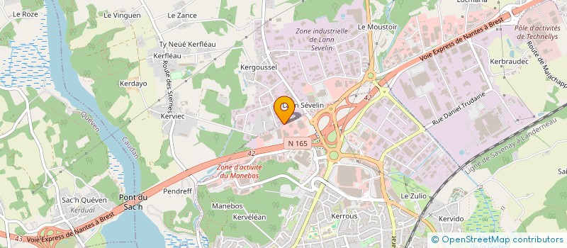 localisation de l'entreprise EVENO ISOLATION à CAUDAN