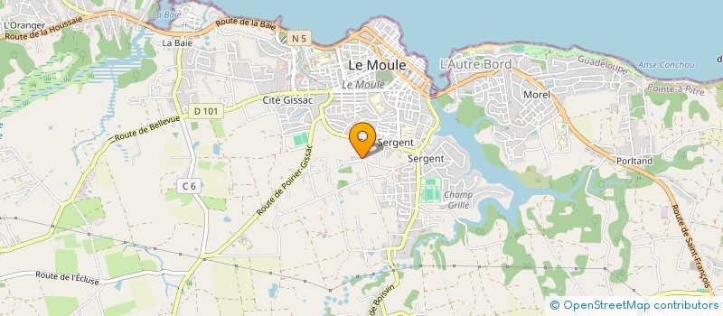 localisation de l'entreprise EVENS PUB RENOV à LE MOULE