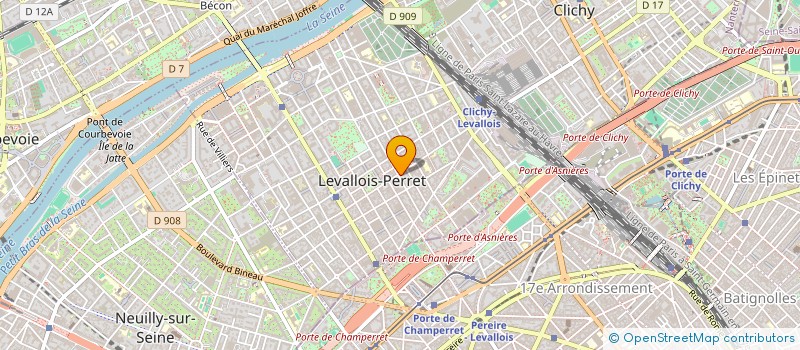 localisation de l'entreprise EVENSALADE à LEVALLOIS-PERRET